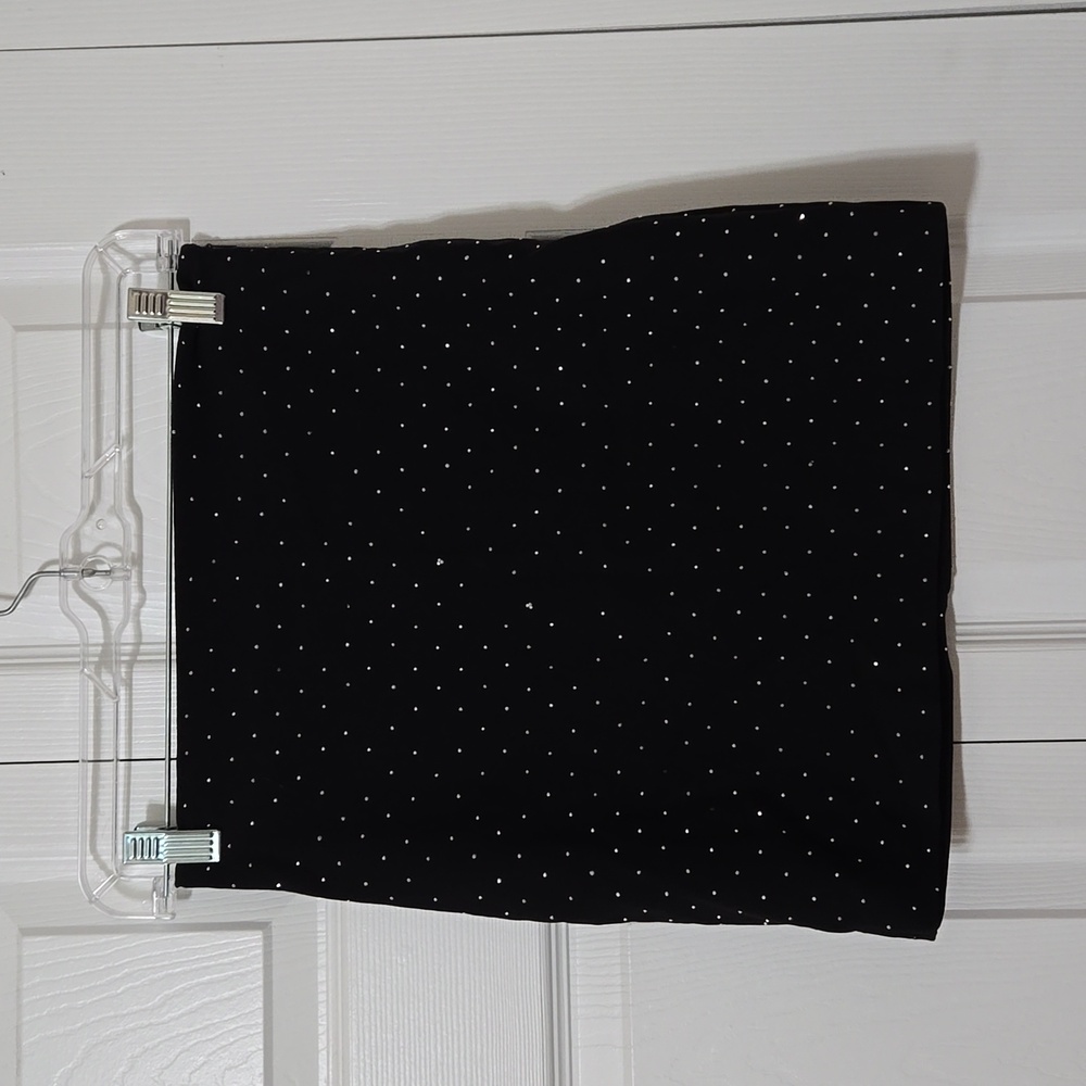 Black & Silver Rhinestone Skirt, Size Medium, New W/Tags, Streetwear Society
